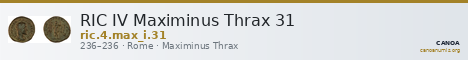 RIC IV Maximinus Thrax 31 — CANOA