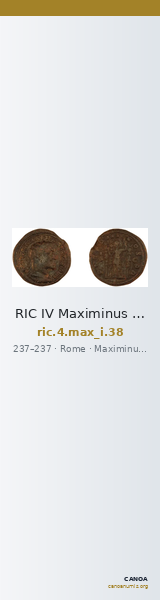 RIC IV Maximinus Thrax 38 — CANOA