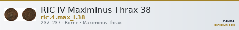 RIC IV Maximinus Thrax 38 — CANOA