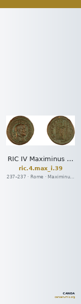 RIC IV Maximinus Thrax 39 — CANOA