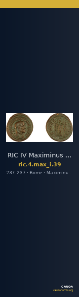 RIC IV Maximinus Thrax 39 — CANOA