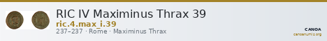 RIC IV Maximinus Thrax 39 — CANOA