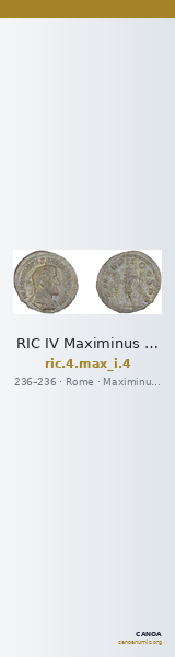 RIC IV Maximinus Thrax 4 — CANOA