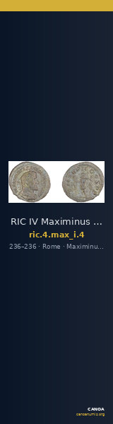 RIC IV Maximinus Thrax 4 — CANOA