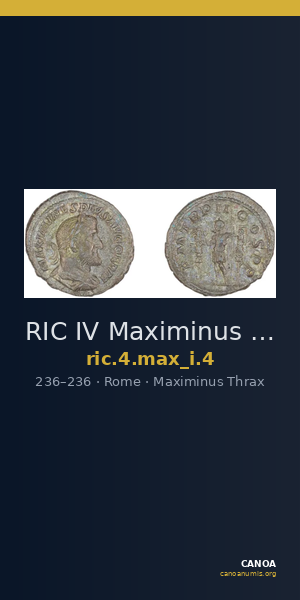 RIC IV Maximinus Thrax 4 — CANOA