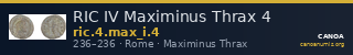 RIC IV Maximinus Thrax 4 — CANOA