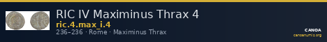 RIC IV Maximinus Thrax 4 — CANOA