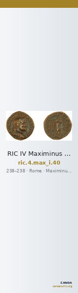 RIC IV Maximinus Thrax 40 — CANOA