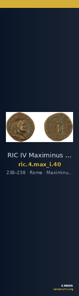 RIC IV Maximinus Thrax 40 — CANOA