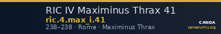 RIC IV Maximinus Thrax 41 — CANOA