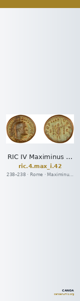 RIC IV Maximinus Thrax 42 — CANOA