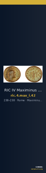 RIC IV Maximinus Thrax 42 — CANOA