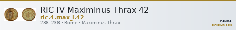 RIC IV Maximinus Thrax 42 — CANOA
