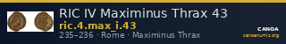 RIC IV Maximinus Thrax 43 — CANOA