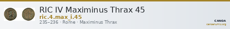 RIC IV Maximinus Thrax 45 — CANOA