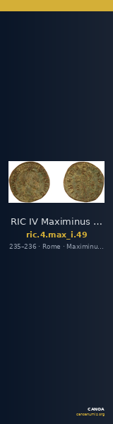 RIC IV Maximinus Thrax 49 — CANOA