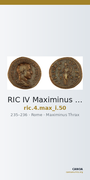 RIC IV Maximinus Thrax 50 — CANOA