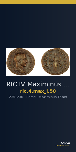 RIC IV Maximinus Thrax 50 — CANOA