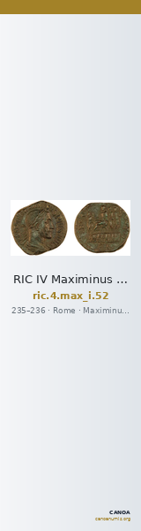 RIC IV Maximinus Thrax 52 — CANOA