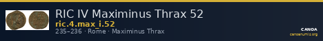 RIC IV Maximinus Thrax 52 — CANOA