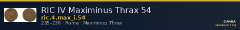 RIC IV Maximinus Thrax 54 — CANOA