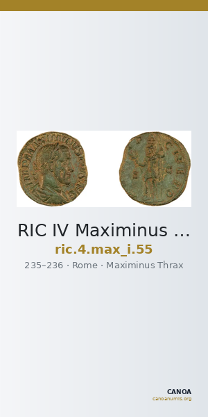 RIC IV Maximinus Thrax 55 — CANOA