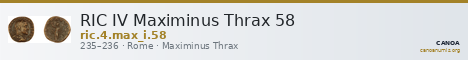 RIC IV Maximinus Thrax 58 — CANOA