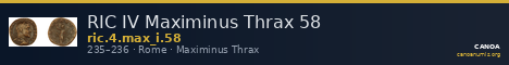 RIC IV Maximinus Thrax 58 — CANOA