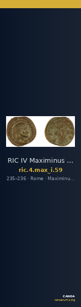 RIC IV Maximinus Thrax 59 — CANOA