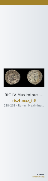 RIC IV Maximinus Thrax 6 — CANOA