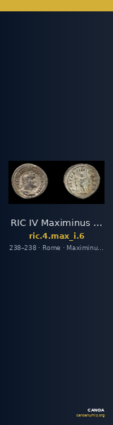 RIC IV Maximinus Thrax 6 — CANOA
