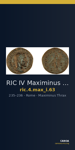 RIC IV Maximinus Thrax 63 — CANOA