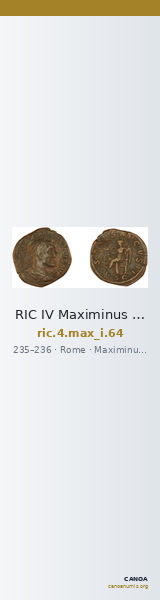 RIC IV Maximinus Thrax 64 — CANOA