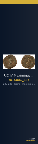 RIC IV Maximinus Thrax 64 — CANOA