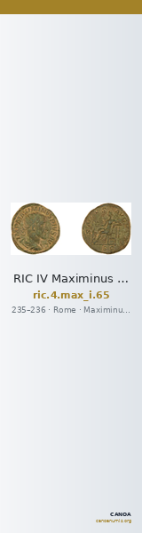 RIC IV Maximinus Thrax 65 — CANOA