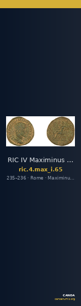 RIC IV Maximinus Thrax 65 — CANOA