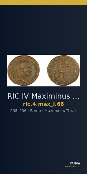 RIC IV Maximinus Thrax 66 — CANOA