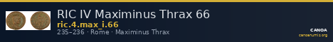 RIC IV Maximinus Thrax 66 — CANOA