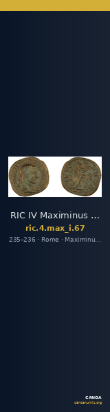 RIC IV Maximinus Thrax 67 — CANOA
