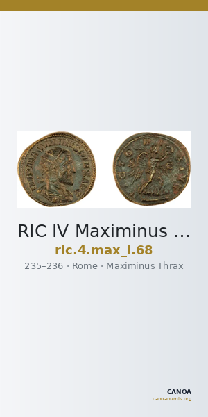 RIC IV Maximinus Thrax 68 — CANOA