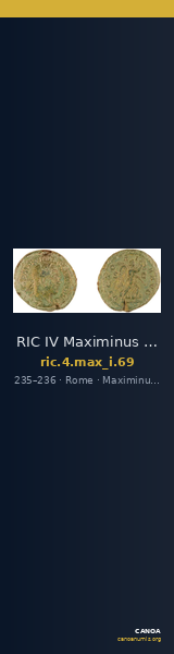 RIC IV Maximinus Thrax 69 — CANOA
