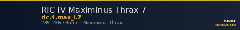 RIC IV Maximinus Thrax 7 — CANOA