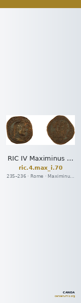 RIC IV Maximinus Thrax 70 — CANOA