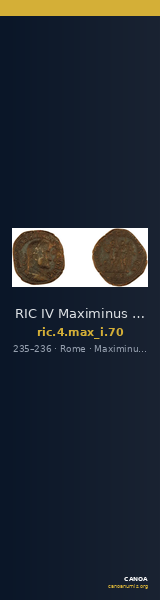 RIC IV Maximinus Thrax 70 — CANOA