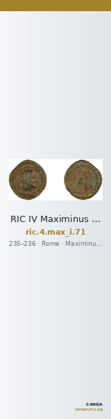 RIC IV Maximinus Thrax 71 — CANOA