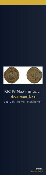 RIC IV Maximinus Thrax 71 — CANOA