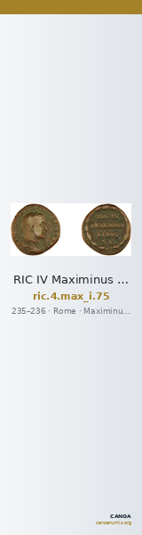 RIC IV Maximinus Thrax 75 — CANOA