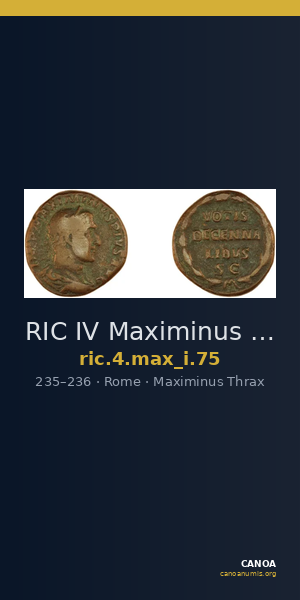 RIC IV Maximinus Thrax 75 — CANOA