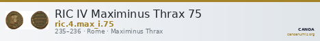RIC IV Maximinus Thrax 75 — CANOA