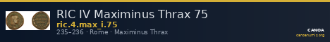 RIC IV Maximinus Thrax 75 — CANOA